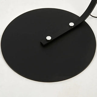 Modern Barrel Black Metal Arced LED Floor Light Zawala Image - 8