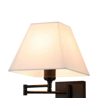 Adjustable Geometric Swing Arm Wall Sconce with USB Zawala Image - 15