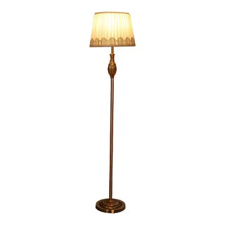 ZOWALA - Modern Fabric Metal LED Floor Lamp Image - 11