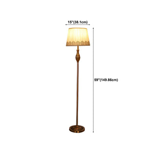 ZOWALA - Modern Fabric Metal LED Floor Lamp #size