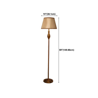 ZOWALA - Modern Fabric Metal LED Floor Lamp Image - 17