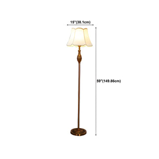 ZOWALA - Modern Fabric Metal LED Floor Lamp Image - 19