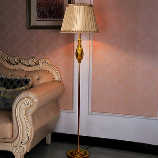 ZOWALA - Modern Fabric Metal LED Floor Lamp Image - 3
