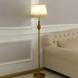 ZOWALA - Modern Fabric Metal LED Floor Lamp Image - 4