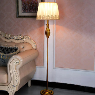ZOWALA - Modern Fabric Metal LED Floor Lamp Image - 5