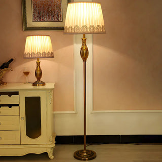ZOWALA - Modern Fabric Metal LED Floor Lamp Image - 6