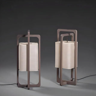 Modern Rectangular Wooden Frame Lihou Floor Lamp Zawala Image - 10
