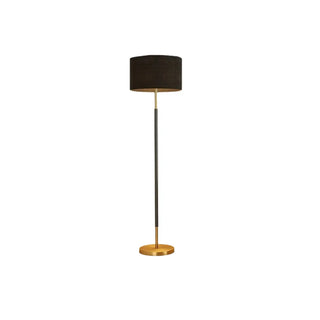 ZOWALA - Simple Modern Cylinder Black Metal LED Floor Lamp Image - 16