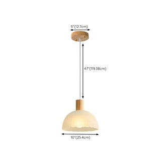 ZOWALA - Contemporary Frosted Glass Cylinder Pendant Light Image - 12