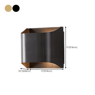 Simple Geometric Up Down LED Wall Sconce Light Zawala #size