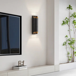 Simple Geometric Up Down LED Wall Sconce Light Zawala Image - 2