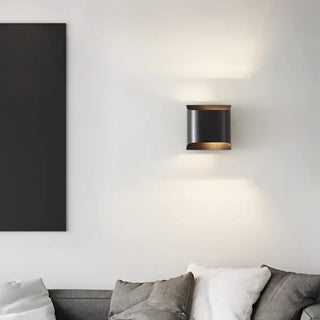 Simple Geometric Up Down LED Wall Sconce Light Zawala Image - 3