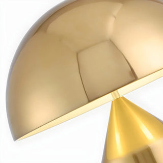 Modern Black Dome Shade Geometric Base Table Lamp Zawala Image - 13