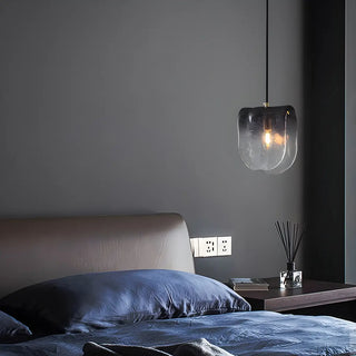 Artistic Geometric Glass Dining Room Black  Pendant Light Zawala Image - 1