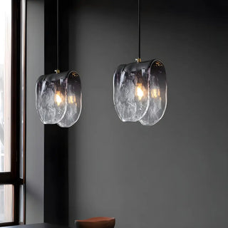 Artistic Geometric Glass Dining Room Black  Pendant Light Zawala Image - 12