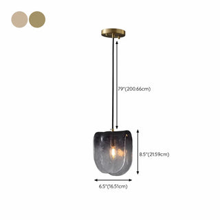 Artistic Geometric Glass Dining Room Black  Pendant Light Zawala #size