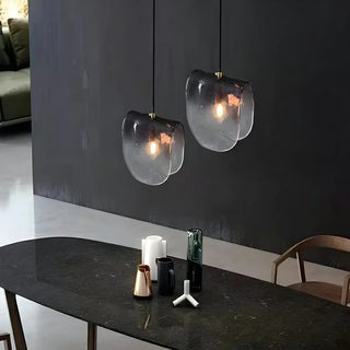 Artistic Geometric Glass Dining Room Black  Pendant Light Zawala Image - 5