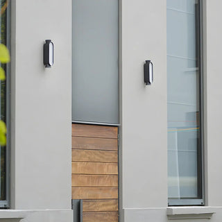 Cylinder Modern Black Metal LED Exterior Wall Light Zawala Image - 11