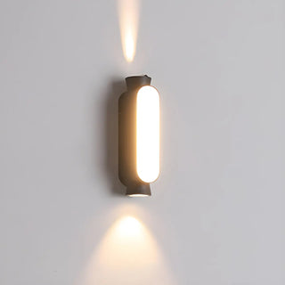 Cylinder Modern Black Metal LED Exterior Wall Light Zawala Image - 6