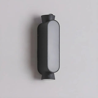 Cylinder Modern Black Metal LED Exterior Wall Light Zawala Image - 7