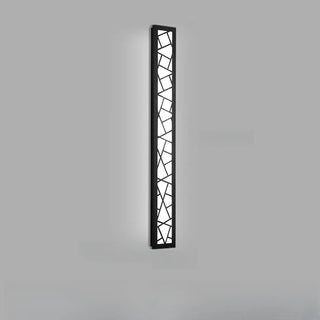 Modern Geometric Black Outdoor Wall Sconce Zawala Image - 10