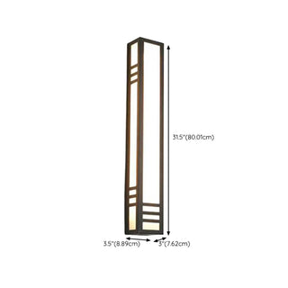 Modern Geometric Black Outdoor Wall Sconce Zawala Image - 14