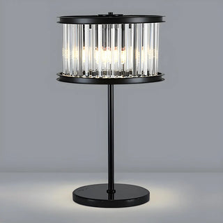 Elegant Geometric Crystal Black Bedroom Table Lamp Zawala Image - 12