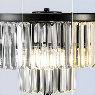 Elegant Geometric Crystal Black Bedroom Table Lamp Zawala Image - 17