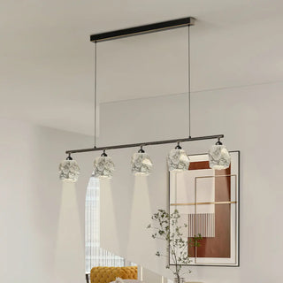 ZOWALA - Modern Geometric Gold Pendant Light Kitchen Island Large Image - 1