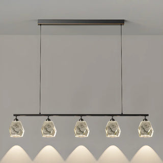 ZOWALA - Modern Geometric Gold Pendant Light Kitchen Island Large Image - 11
