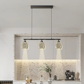 ZOWALA - Modern Geometric Gold Pendant Light Kitchen Island Large Image - 2