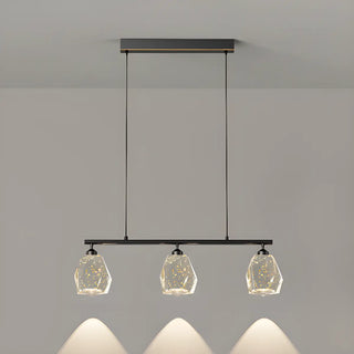 ZOWALA - Modern Geometric Gold Pendant Light Kitchen Island Large Image - 5
