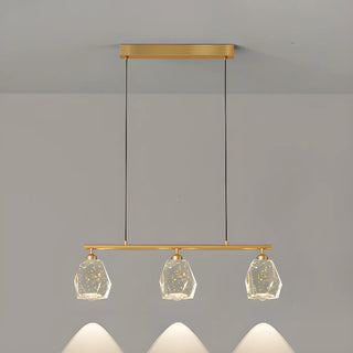 ZOWALA - Modern Geometric Gold Pendant Light Kitchen Island Large Image - 8