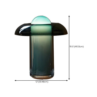 ZOWALA - Modern Geometric Green Glass Table Light #size