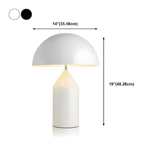 Minimalist Black Dome Modern Geometric Metal Table Lamp Zawala Image - 10