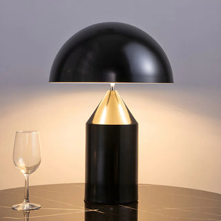 Minimalist Black Dome Modern Geometric Metal Table Lamp Zawala Image - 3