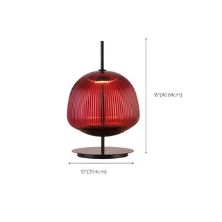ZOWALA - Modern Geometric Glass Table Lamp #size