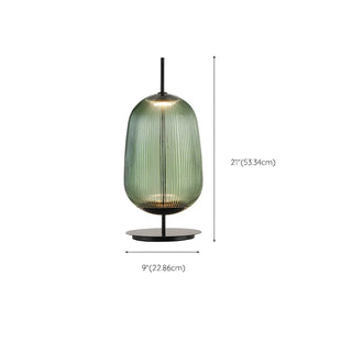 ZOWALA - Modern Geometric Glass Table Lamp Image - 15