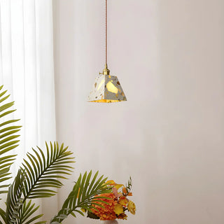 ZOWALA - Modern Geometric Grey Metal Adjustable Pendant Lights Image - 1