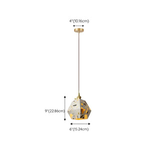 ZOWALA - Modern Geometric Grey Metal Adjustable Pendant Lights Image - 16