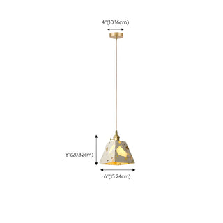ZOWALA - Modern Geometric Grey Metal Adjustable Pendant Lights Image - 17