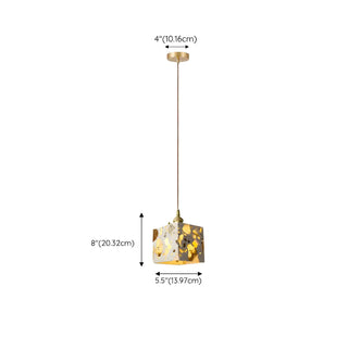 ZOWALA - Modern Geometric Grey Metal Adjustable Pendant Lights Image - 18