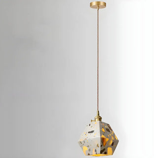 ZOWALA - Modern Geometric Grey Metal Adjustable Pendant Lights Image - 7