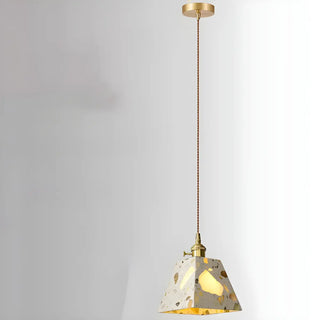 ZOWALA - Modern Geometric Grey Metal Adjustable Pendant Lights Image - 8