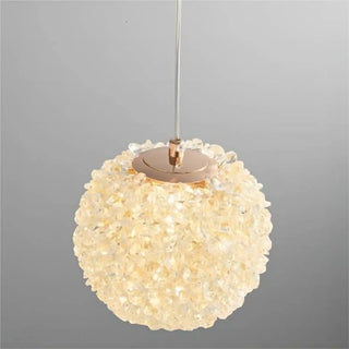 ZOWALA - Modern Clear Textured Glass String Globe Pendant Light Image - 12