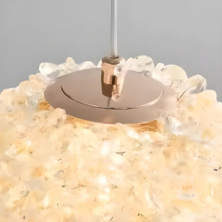 ZOWALA - Modern Clear Textured Glass String Globe Pendant Light Image - 14