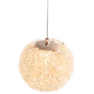 ZOWALA - Modern Clear Textured Glass String Globe Pendant Light Image - 15
