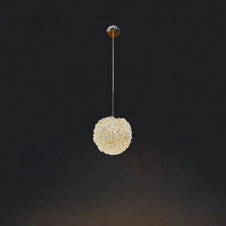 ZOWALA - Modern Clear Textured Glass String Globe Pendant Light Image - 6