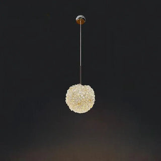 ZOWALA - Modern Clear Textured Glass String Globe Pendant Light Image - 7