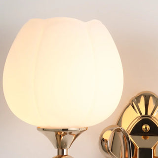 Elegant Double Globe White Glass LED Wall Sconce Image - 20